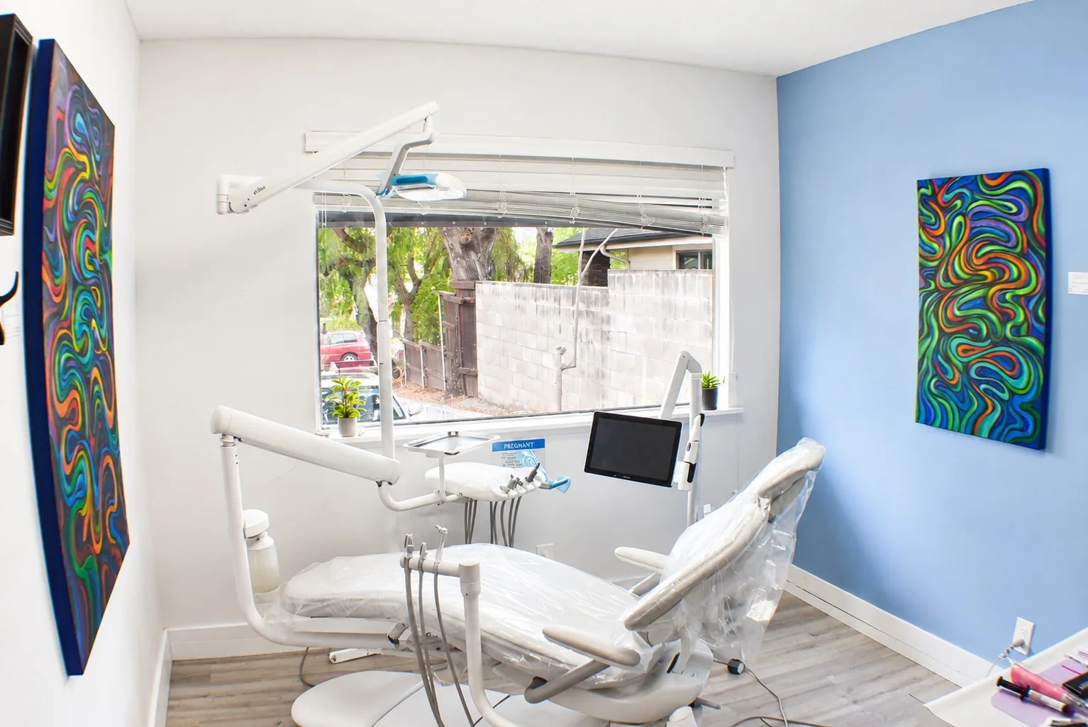 Bright, sunlit treatment room at our San Luis Obispo dental office